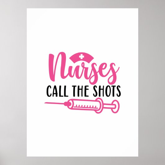 Poster Infirmière-Cadeau Appelez Les Tirs (Devant)