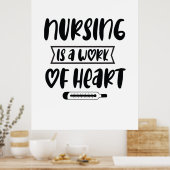Poster Infirmière Cadeau Infirmière Infirmière Est Une Oe (Cuisine)