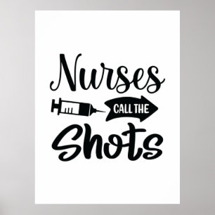 Poster Infirmière Cadeau Les Infirmières Décident