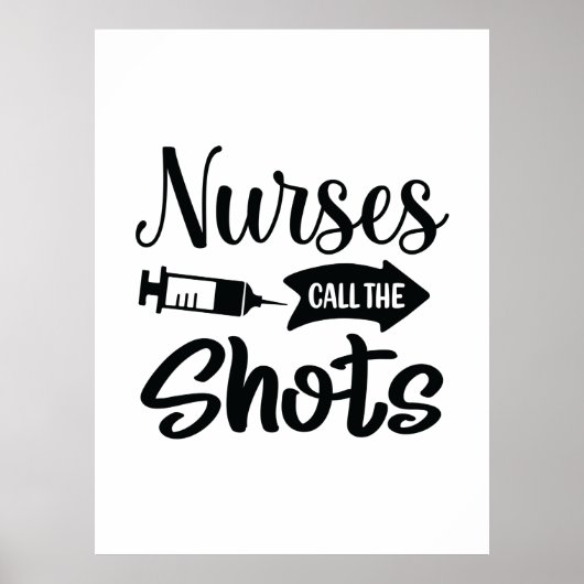 Poster Infirmière Cadeau Les Infirmières Décident (Devant)