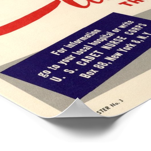 Poster Infirmière cadette (Coin)