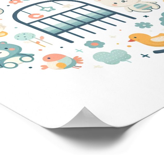 Poster Infirmière circulaire (Coin)