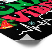 Poster Infirmière Cna Vibes Bonhomme de neige Stéthoscope (Coin)