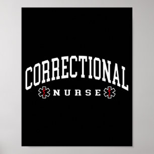 Poster Infirmière correctionnelle Soins infirmiers correc