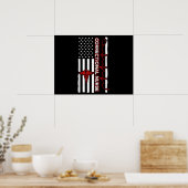 Poster Infirmière correctionnelle USA Drapeau Infirmière (Cuisine)