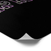 Poster Infirmière de camp hors service Camping d'été Écol (Coin)