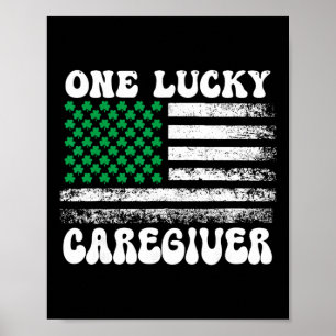 Poster Infirmière de la Saint-Patrick Chanceuse Soignant 