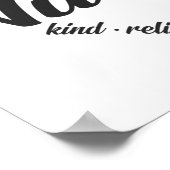 Poster Infirmière de l'école Coeur Mot Cloud (Coin)