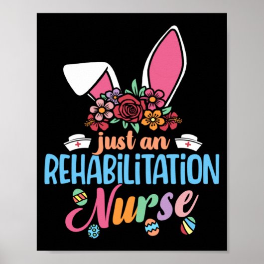 Poster Infirmière de réadaptation Eggcellent oreilles de (Devant)