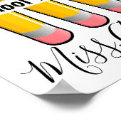 Poster Infirmière d'école personnalisée avec crayons (Coin)