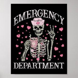 Poster Infirmière des urgences du service des urgences de