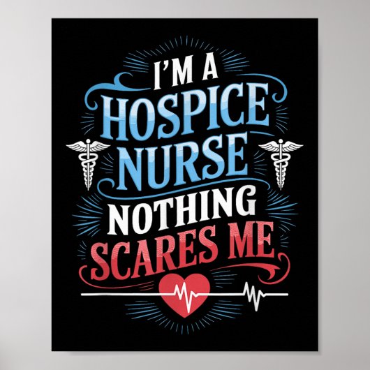 Poster Infirmière D'Hospice Conception Pour Les Infirmièr (Devant)