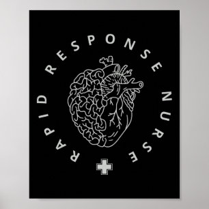 Poster Infirmière d'intervention rapide Soins critiques I