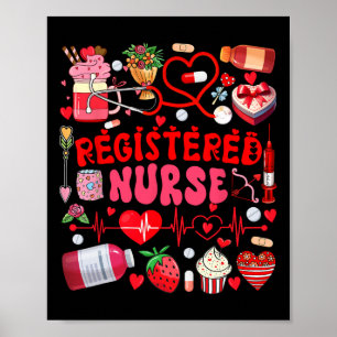 Poster Infirmière diplômée Outils d'infirmière de la Sain