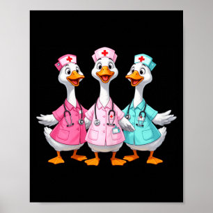 Poster Infirmière drôle infirmière sarcastique infirmière
