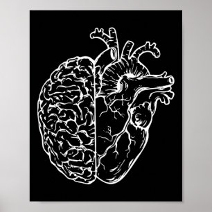 Poster Infirmière du cerveau anatomique Infirmière enseig