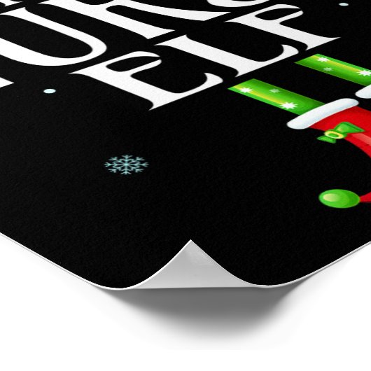 Poster Infirmière Elf Xmas Funny Famille Correspondant No (Coin)