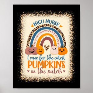 Poster Infirmière en néonatalogie Halloween Je prends soi