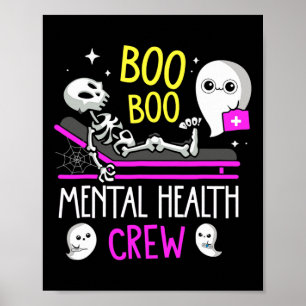 Poster Infirmière en santé mentale Psych Boo Boo Équipage