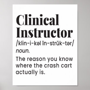 Poster Infirmière enseignante instructrice clinique Défin