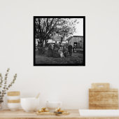 Poster Infirmière et officier de la Commission sanitaire  (Cuisine)