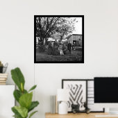 Poster Infirmière et officier de la Commission sanitaire  (Bureau à domicile)