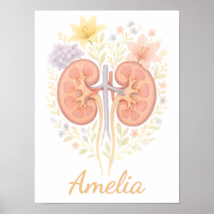 Poster Infirmière et technicien en néphrologie anatomique