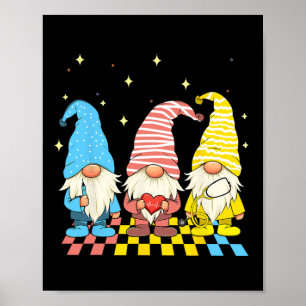 Poster Infirmière Gnomes Stethoscope Oeufs Drôle Pâques R