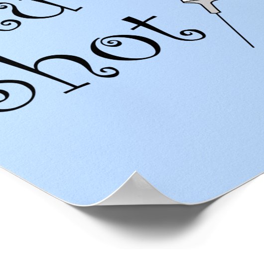 Poster Infirmière Grippe Frappe (Coin)