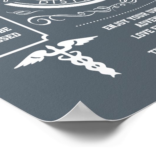 Poster infirmière Indemnité de service long (Coin)