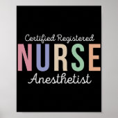 Poster Infirmière inscrite certifiée Anesthetist CRNA (Devant)