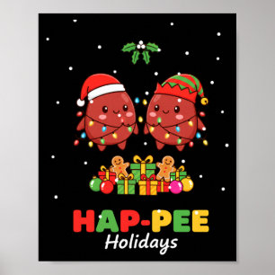 Poster Infirmière Joyeuses Fêtes Infirmière Rénale Techni