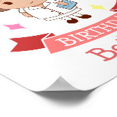 Poster Infirmière Joyeux Anniversaire Personnalisé (Coin)