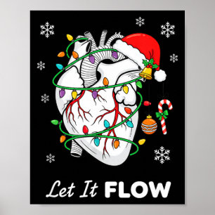 Poster Infirmière laisse couler l'anatomie cœur cardiaque