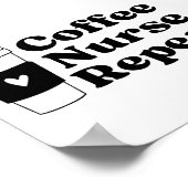 Poster Infirmière Lover café (Coin)