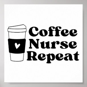 Poster Infirmière Lover café