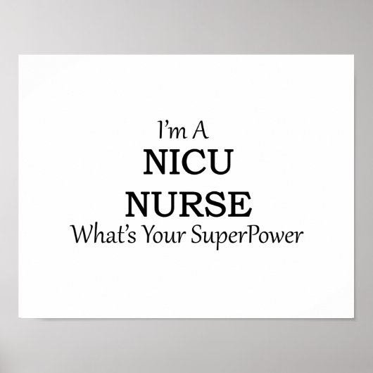 POSTER INFIRMIÈRE NICU (Devant)