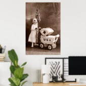 Poster Infirmière patriotique 1917 (Bureau à domicile)