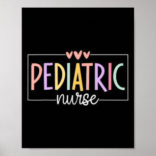 Poster Infirmière pédiatrique Peds École de soins infirmi