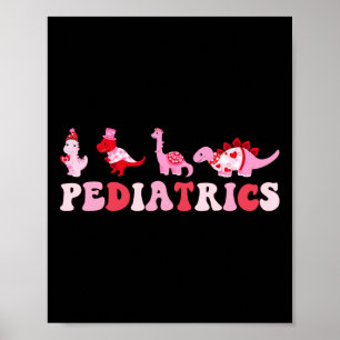 Poster Infirmière pédiatrique Péds Infirmière Dinosaures