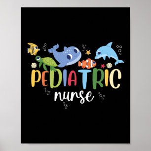 Poster Infirmière pédiatrique Peds Ocean Sea Appréciation