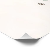 Poster Infirmière personnalisée - Oiseau avec ballon roug (Coin)