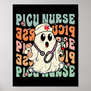 Poster Infirmière PICU super Halloween Costume Peds Infir