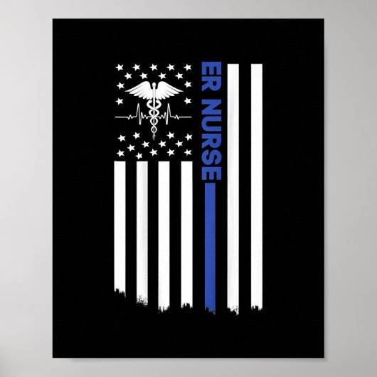 Poster Infirmière pour femmes Infirmière de l'EMT Infirmi (Devant)