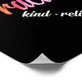 Poster Infirmière Praticien Coeur Mot Cloud Aquarelle (Coin)