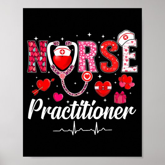 Poster Infirmière praticienne de la Saint-Valentin Chemis (Devant)