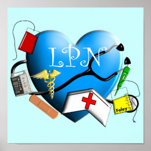 Poster Infirmière pratique autorisée toile ARt Imprimer