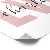 Poster Infirmière professionnelle Chic LVN personnalisée (Coin)