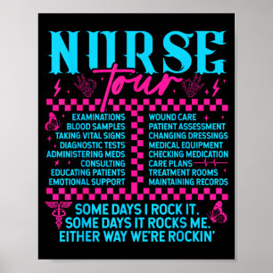 Poster Infirmière Rétro Semaine des Infirmières Hommes Fe