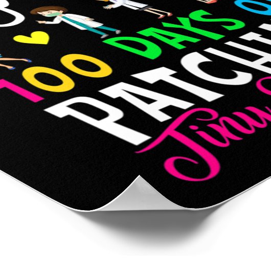 Poster Infirmière Scolaire 100 Jours De Patching Minuscul (Coin)